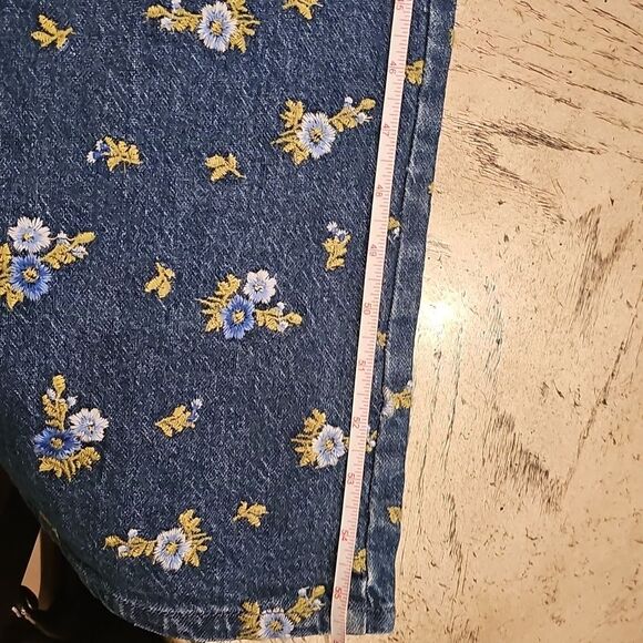 Avec Les Filles Denim Floral Jumpsuit Cap Sleeve Size 0 NWOT - Picture 9 of 16